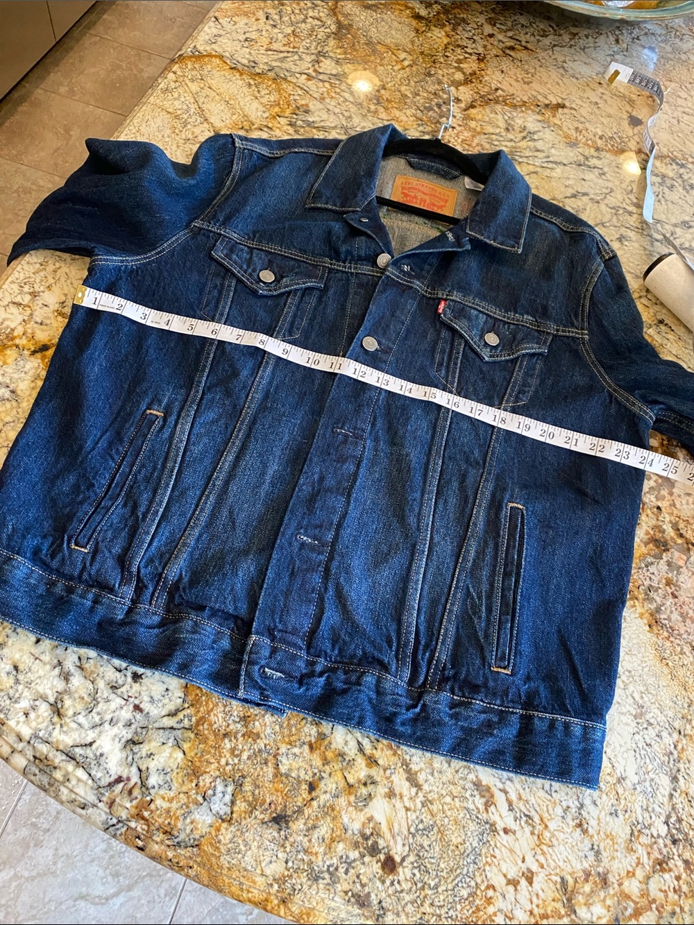 Customized LEVI’S Jean Jacket L - Picture 9 of 10